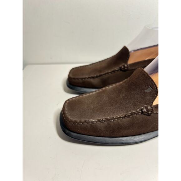 Tod's Womens Brown Suede Square Toe Slip On Driving Loafer Moccasin Shoe 8 US 38 - Picture 2 of 9